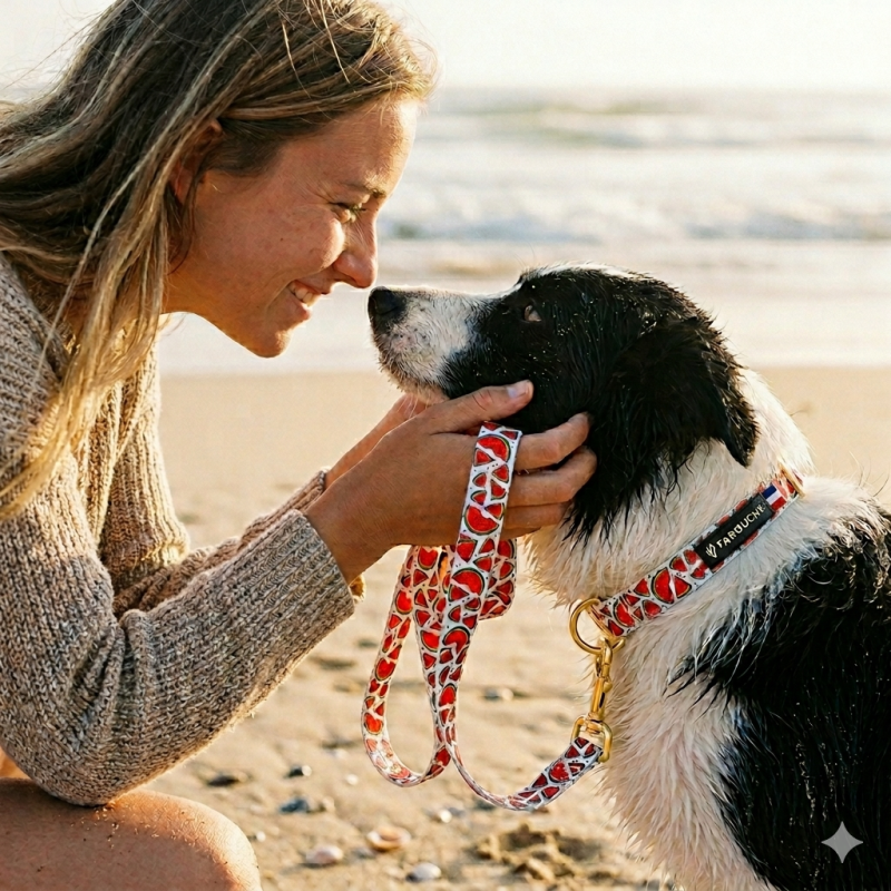 collier pour chien pastèque - accessoires pour chiens